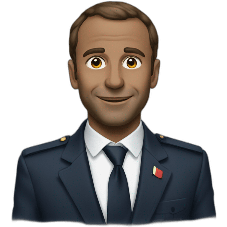 Macron africain emoji