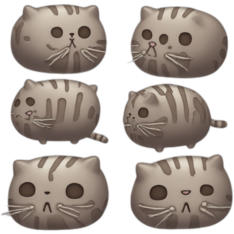 skelleton pusheen emoji