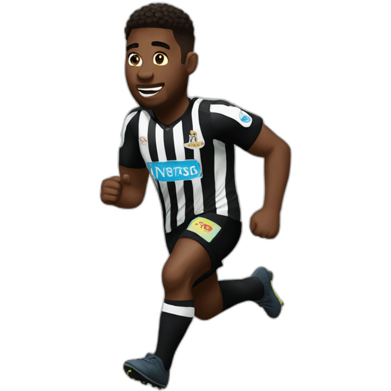 newcastle player running emoji