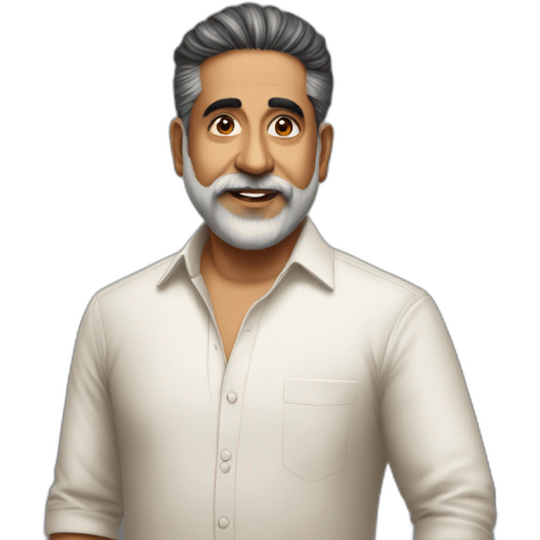 Indian Actor Kamalhasan standing emoji