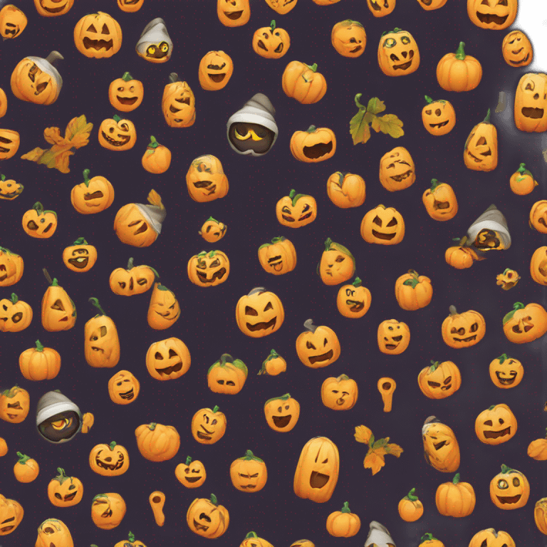 abóbora de halloween com chifres emoji