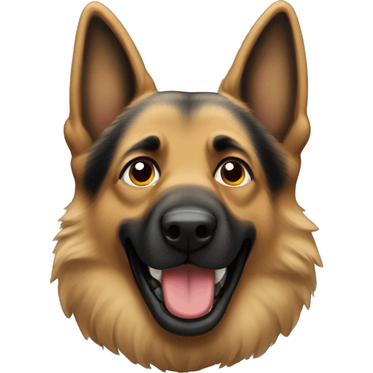 german shepard pooping  emoji