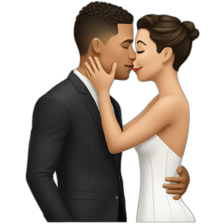 Ronaldo kissing emoji