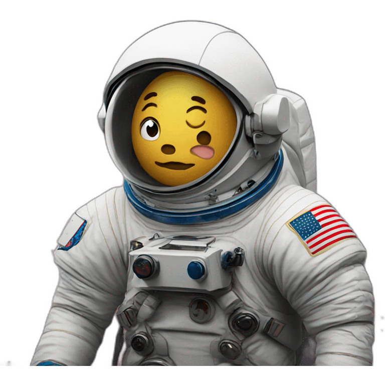 a cerdo in space astronaut emoji