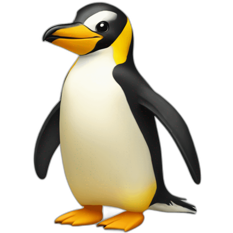 Yellow pinguin emoji