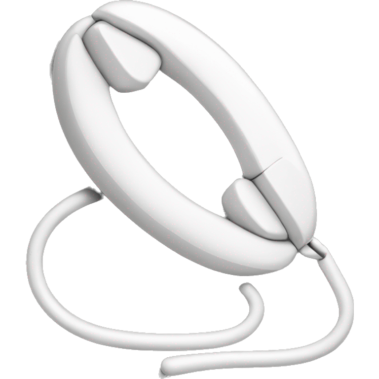 white color telephone receiver emoji