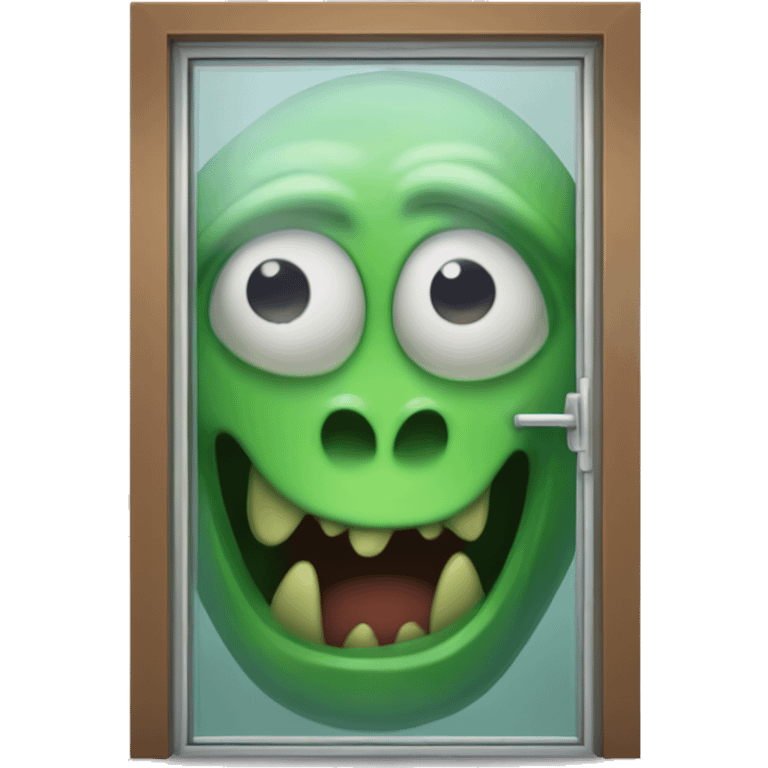 Scary Monster sliding Glassdoor  emoji