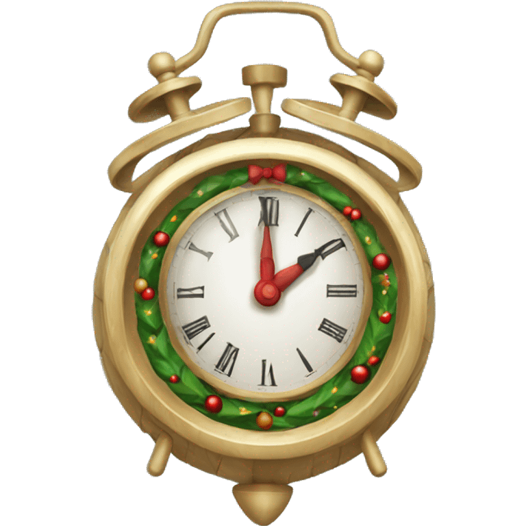 december cristmass clock emoji