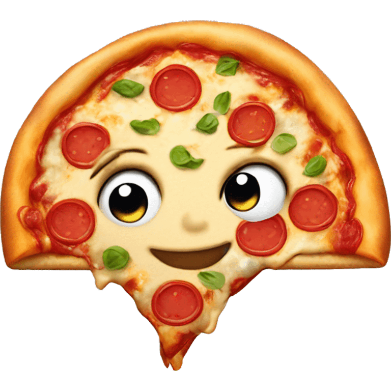 winking pizza emoji