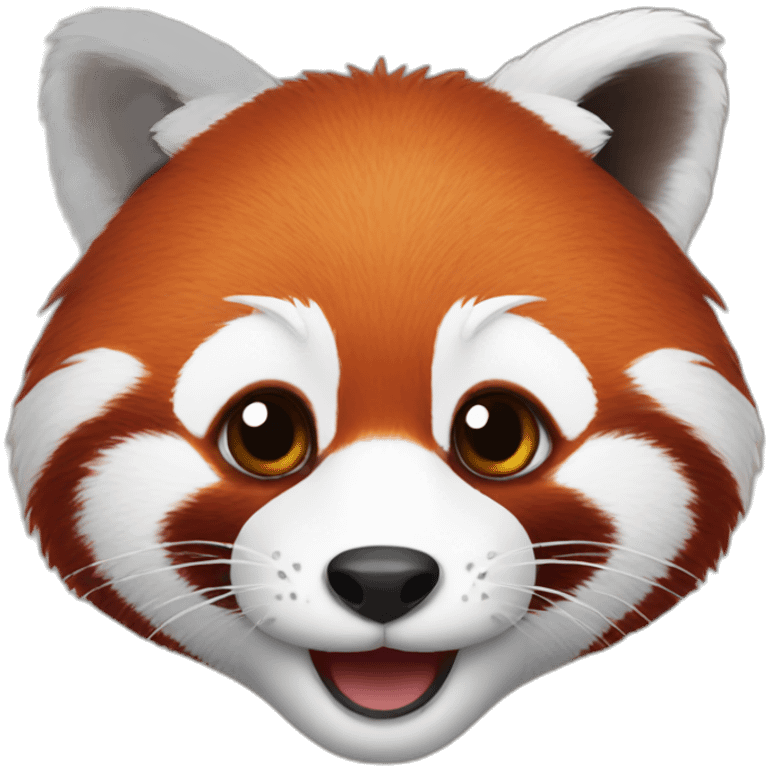 Red panda face emoji