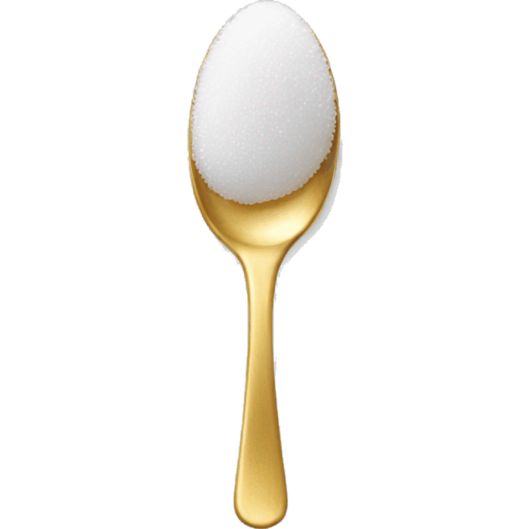 spoon with white sugar emoji