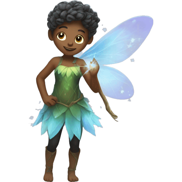 Fairy with magic dusts emoji