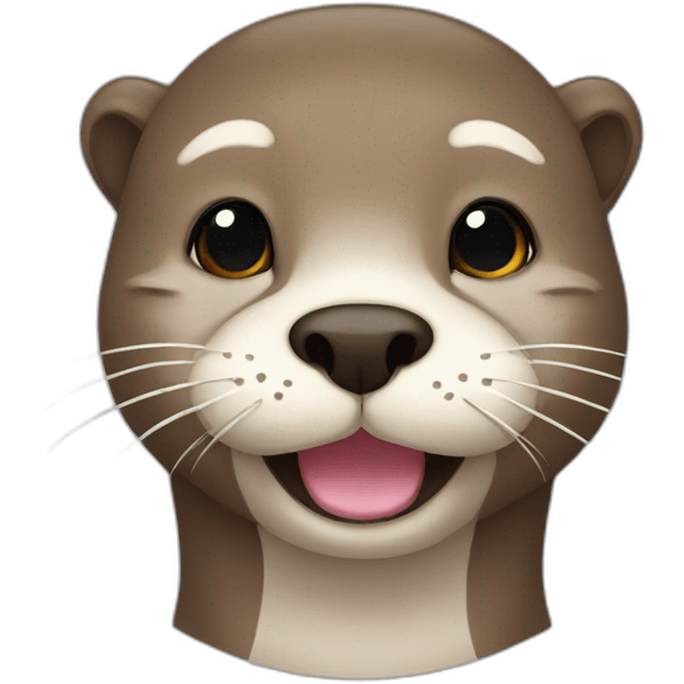 otter a mustache emoji