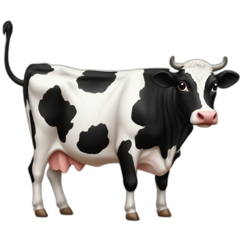 vache avec une hache dans la main emoji