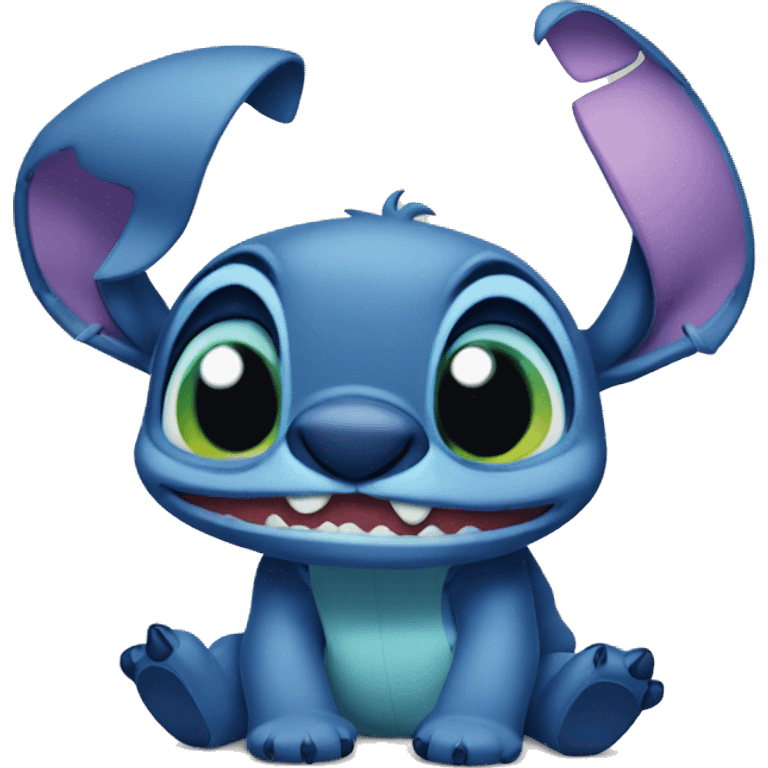 Stitch smiles emoji