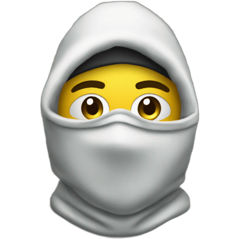 yeat rapper in a balaclava with a wad of money emoji