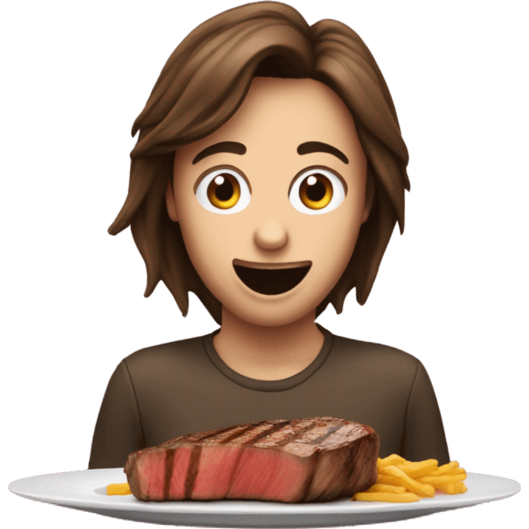 Me eating steak  emoji