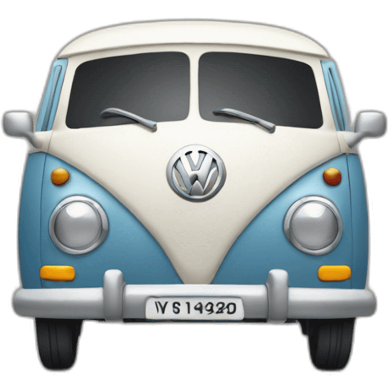 British man driving volkswagen emoji