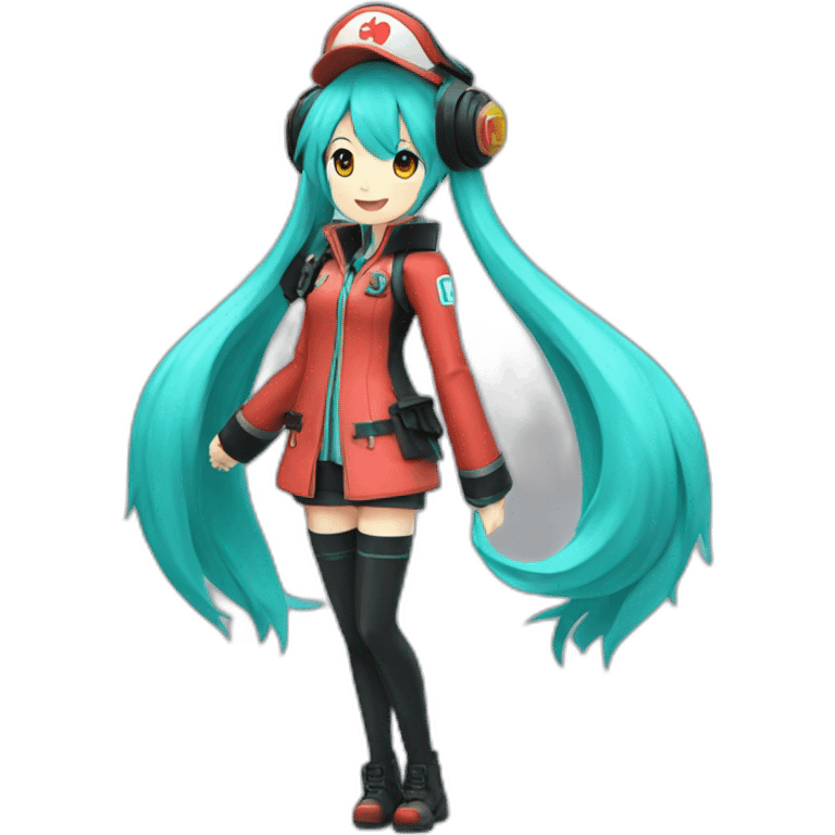 Hatsune miku en pompier emoji