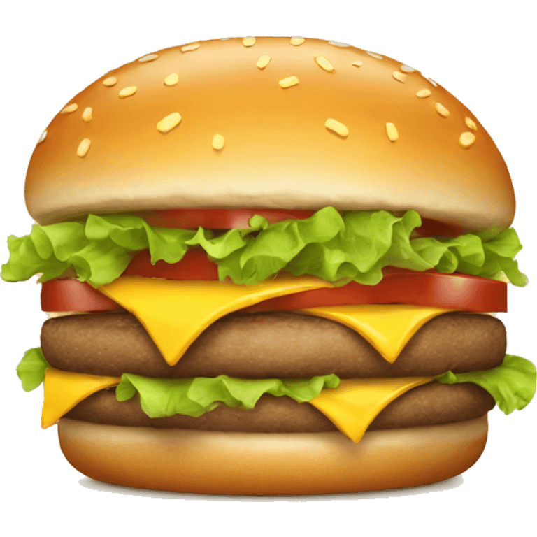 happy smiling burger emoji