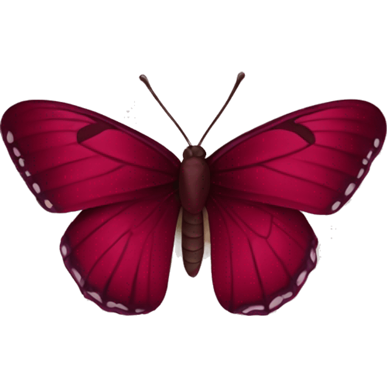 burgundy maroon butterfly emoji