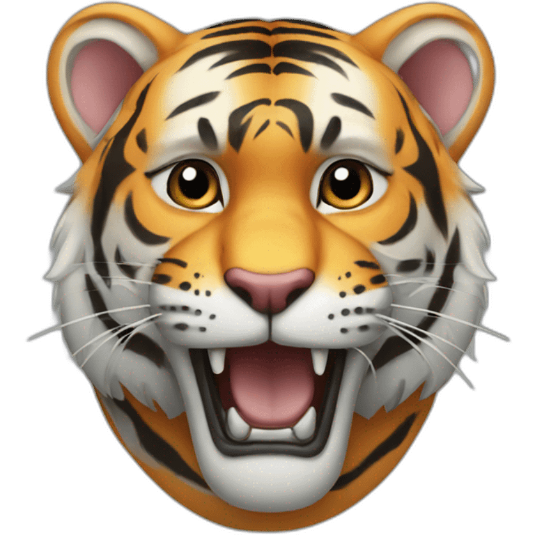 Tiger with elephant face emoji