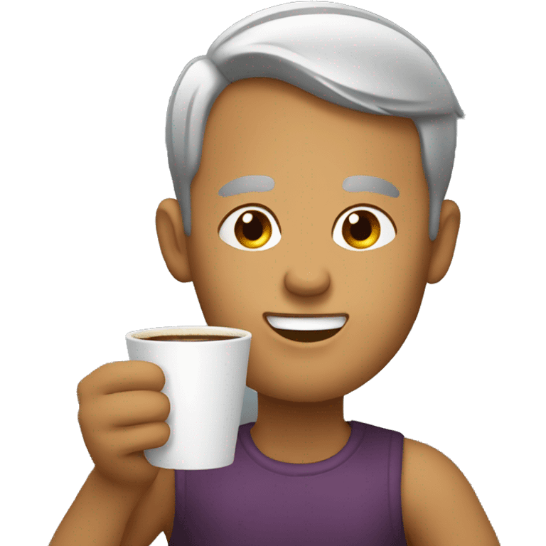 Drinking coffee  emoji