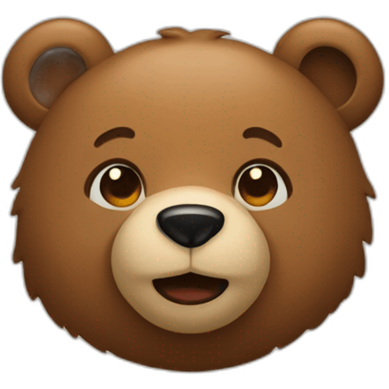 bear smiles ambiguous emoji