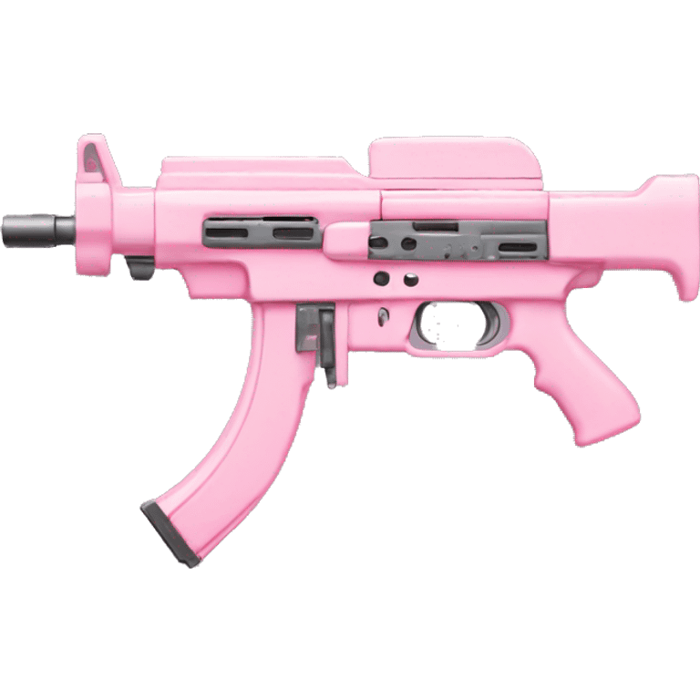 pastel pink machine gun emoji