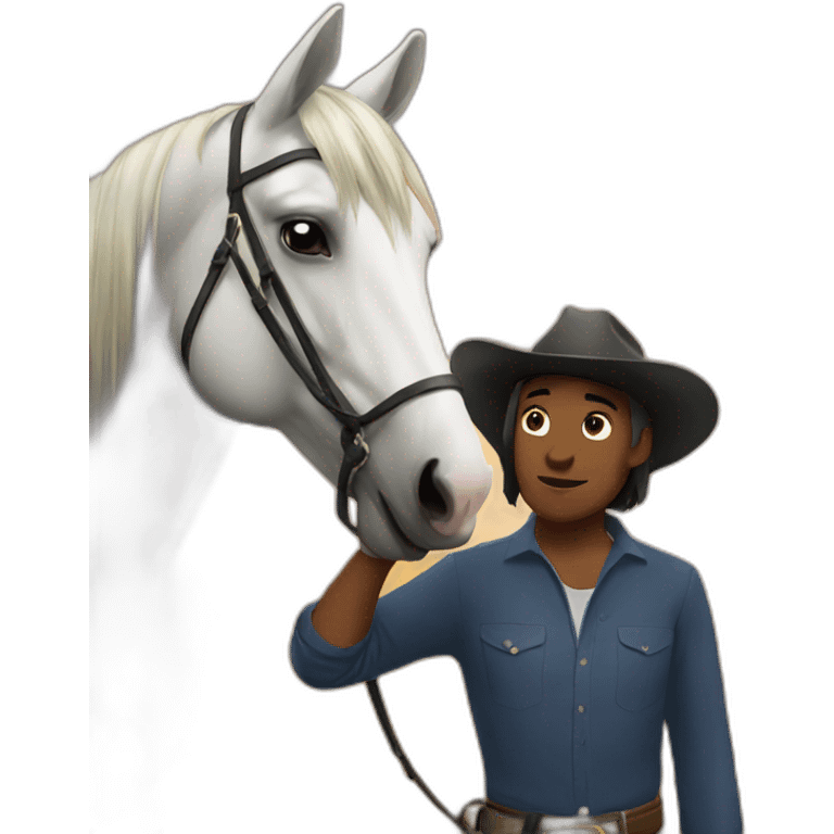 With horses  emoji