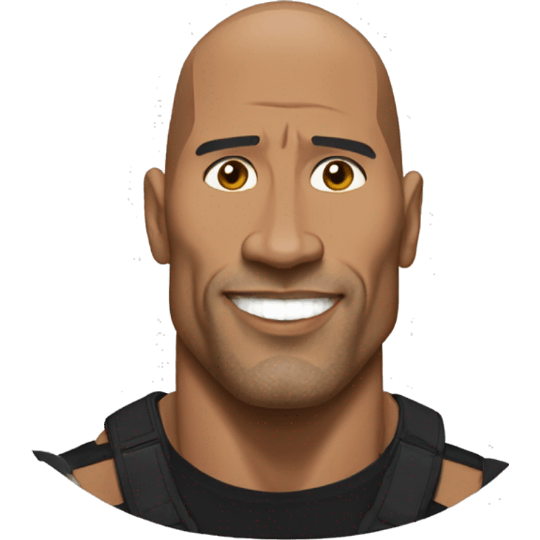 the rock dubitatif emoji