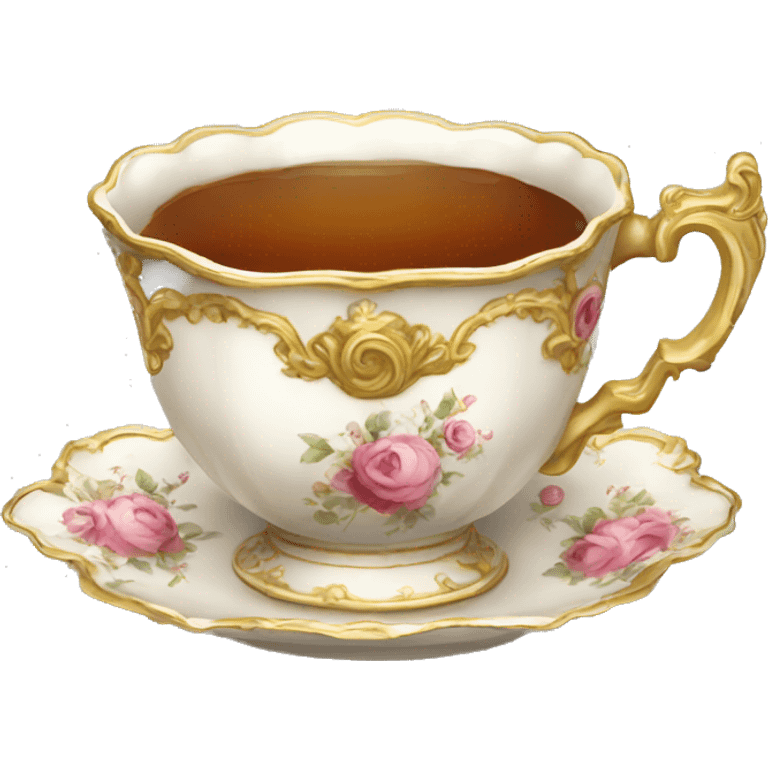 Rococo tea cup emoji