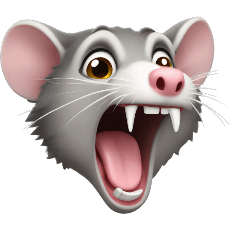 Possum screaming emoji