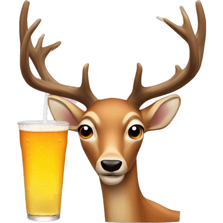 Deer drink redbull emoji