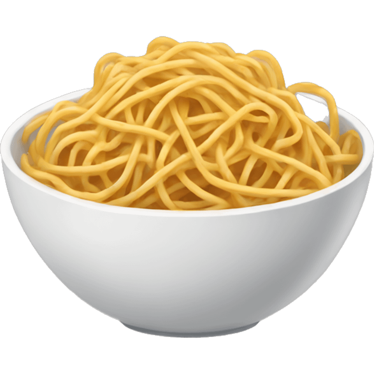 A bowl of spaghetti emoji