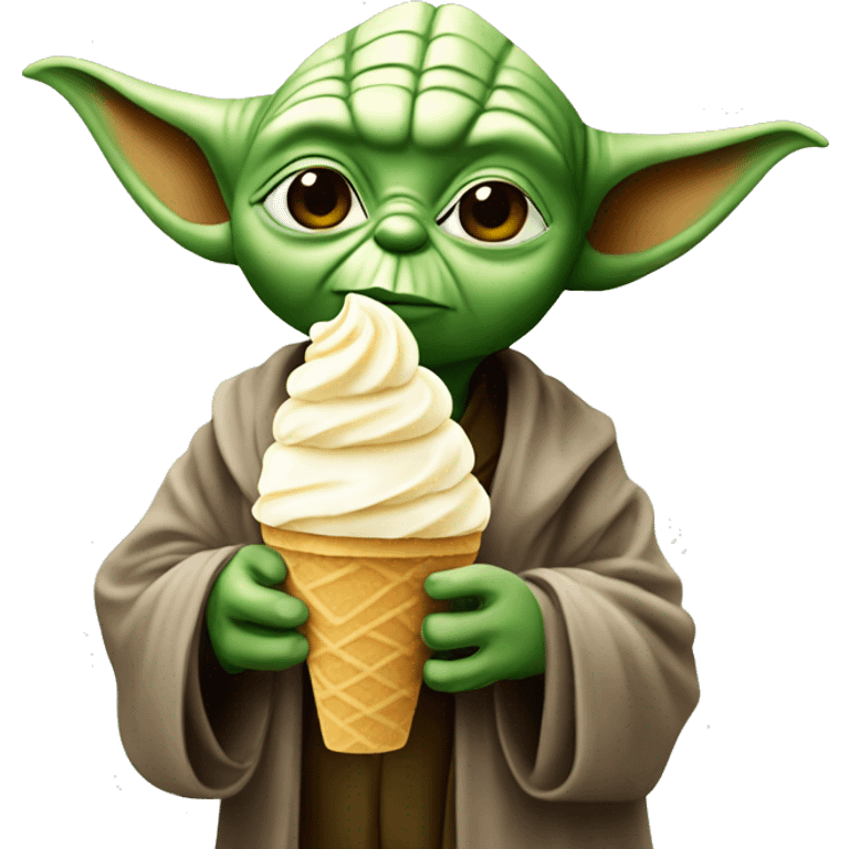 yoda with gelato emoji