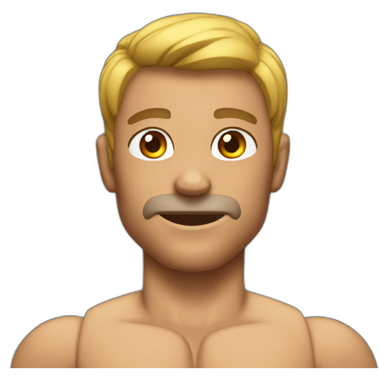 muscular gay men emoji