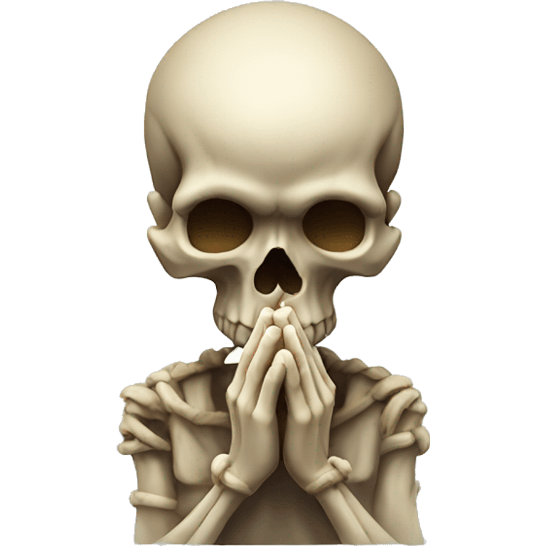 Skull praying  emoji