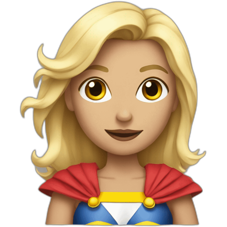 Super woman rubia emoji