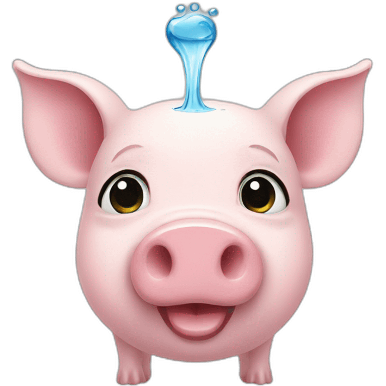 pig with water emoji