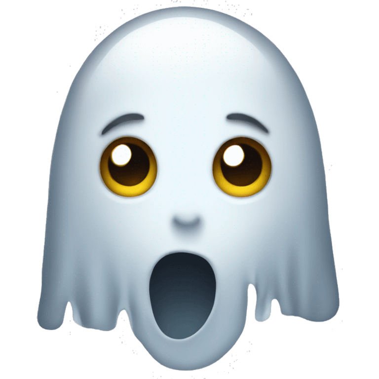 a ghost cute emoji