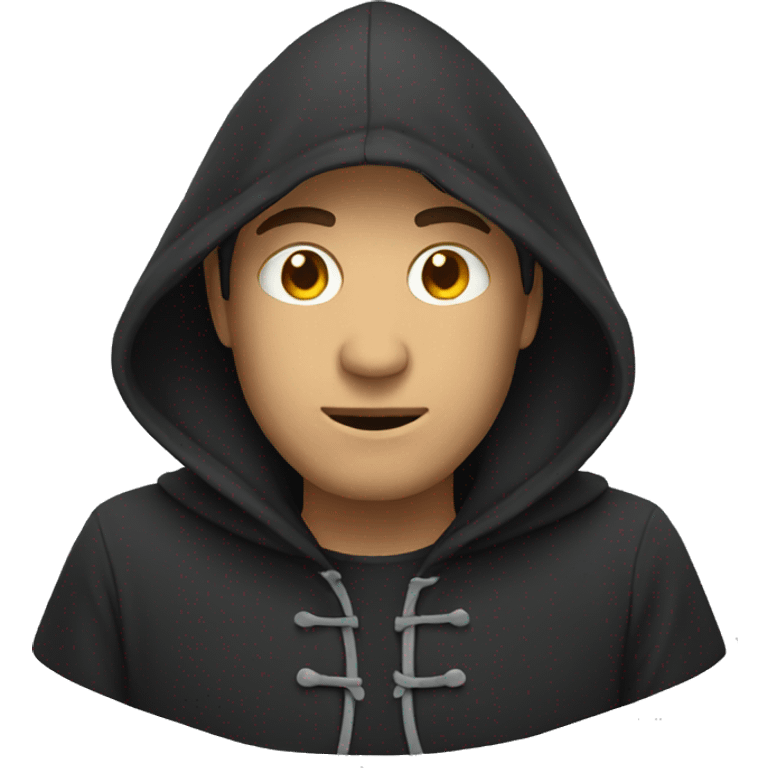 hooded man emoji