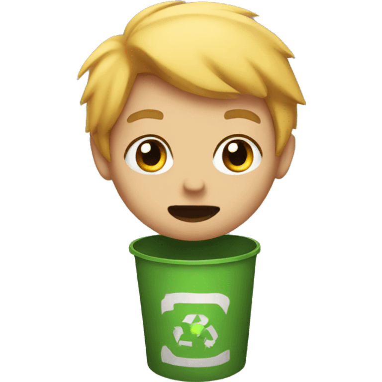 Cute trash emoji