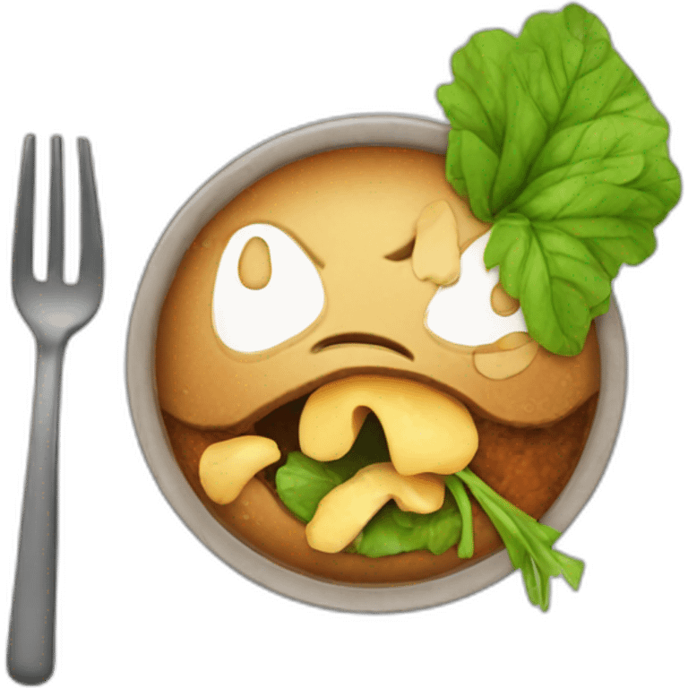 toxic-vegan-eating emoji