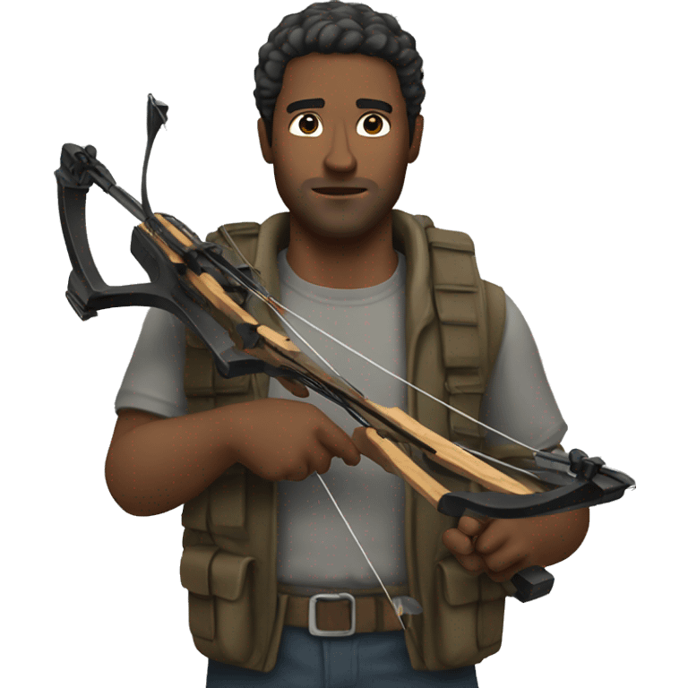 Man with crossbow emoji