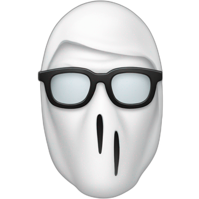 Ghostface vec des lunettes de soleil emoji