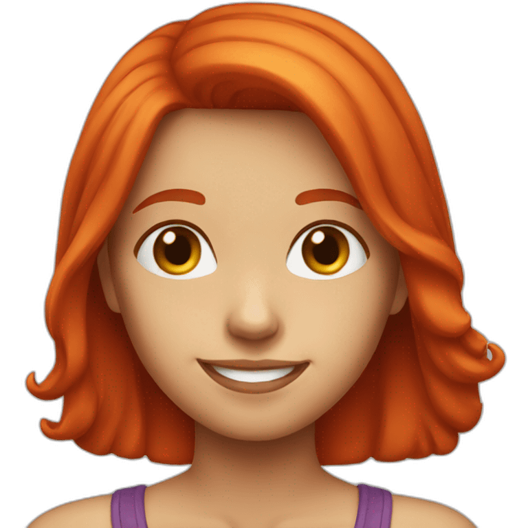 red-head-girl-smile emoji