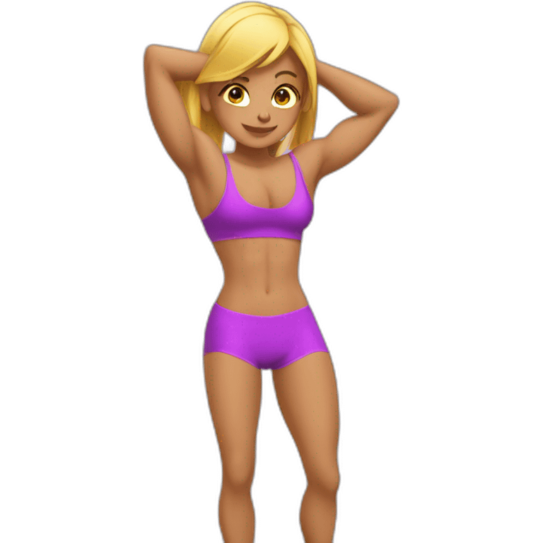 body builder girl shape emoji