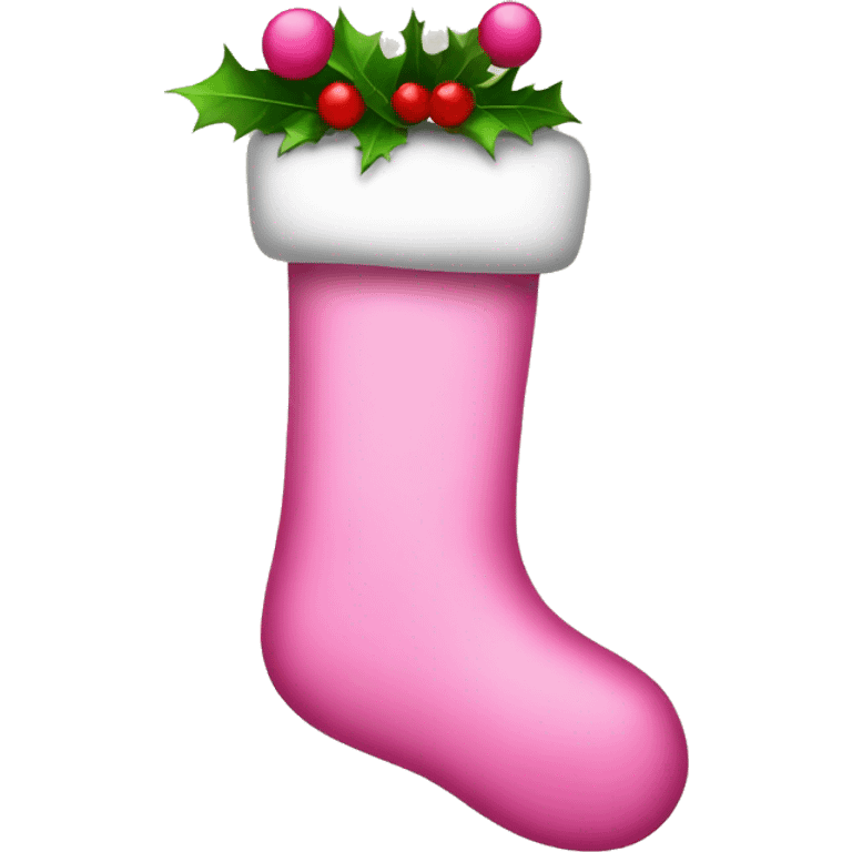 Pink stocking emoji