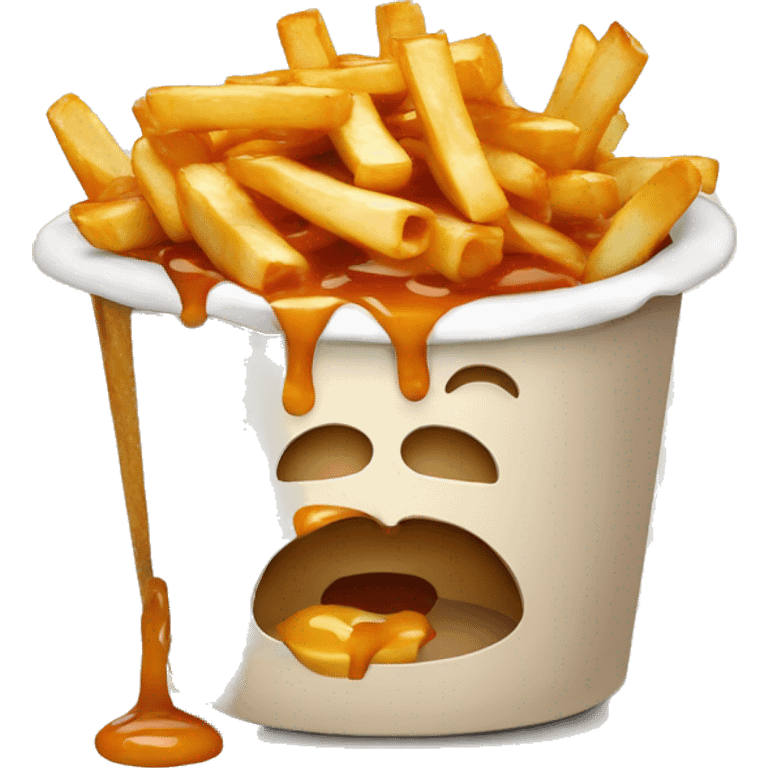 Poutine qui mange du Poutine emoji